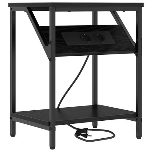 Stolik nocny 2 pcs Czarny dąb 38 x 30 x 48 cm na Arena.pl