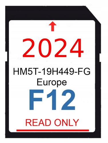NAJNOWSZA Mapa do nawigacji Europa FORD SYNC2 F12 karta pamięci SD 2024/25 na Arena.pl