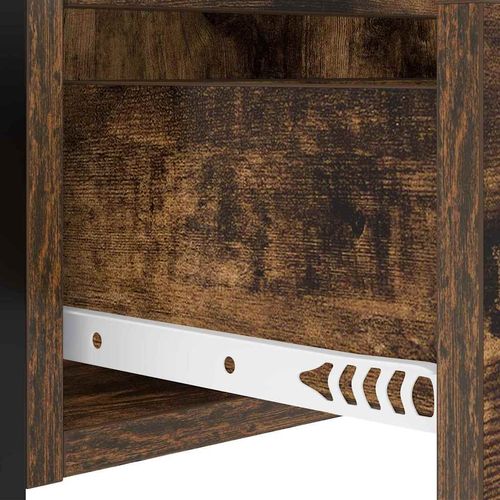 Nocna szafka z stacją ładującą Dąb wędzony 40 x 31 x 60 cm na Arena.pl