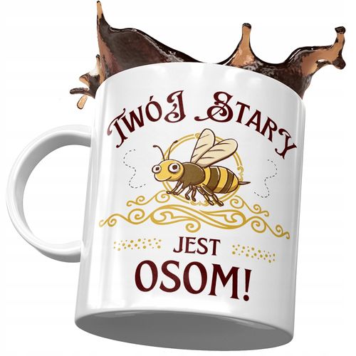Kubek Dla Twojego Starego Twój Stary Jest Osom! Z Nadrukiem Ze Zdjęciem na Arena.pl