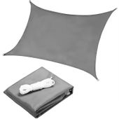 Kwadratowy żagiel przeciwsłoneczny 5x5m daszek wodoodporny  - szary