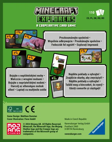 Minecraft Explorers - kooperacyjna gra karciana towarzyska Wersja podróżna na Arena.pl