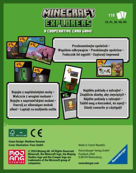 Minecraft Explorers - kooperacyjna gra karciana towarzyska Wersja podróżna zdjęcie 4