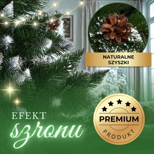 Choinka sztuczna premium 250 cm sosna diamentowa drzewko bożonarodzeniowe na Arena.pl