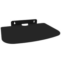 Solidna metalowa półka organizer na ścianę ścienna wisząca regał loft czarn