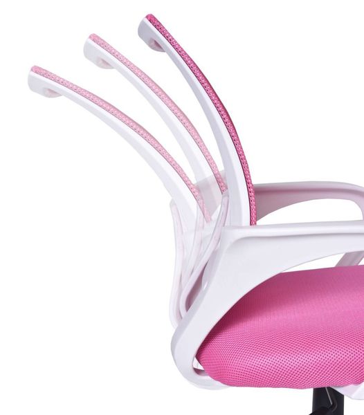 Fotel biurowy Bianco biało-różowy zdjęcie 10