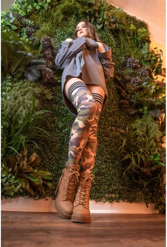 kix'ies pończochy kamuflaż c z systemem antypoślizgowym na Arena.pl