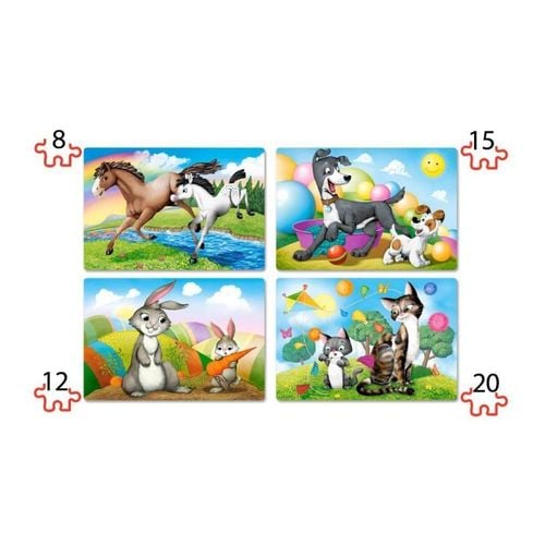 Puzzle 4w1 mothers and babies na Arena.pl