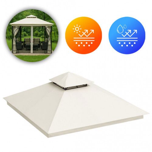 DACH DO PAWILONU 3X3 BEŻOWY POLIESTER ODPORNY NA UV I DESZCZ na Arena.pl