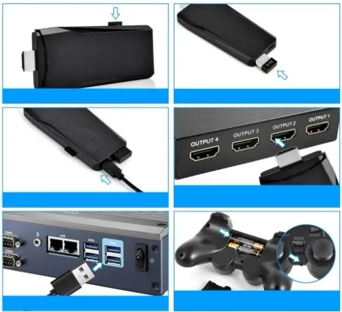 Konsola Retro Gra Telewizyjna Video Emulator + 2 Pady 20000 Gier j. Polski na Arena.pl