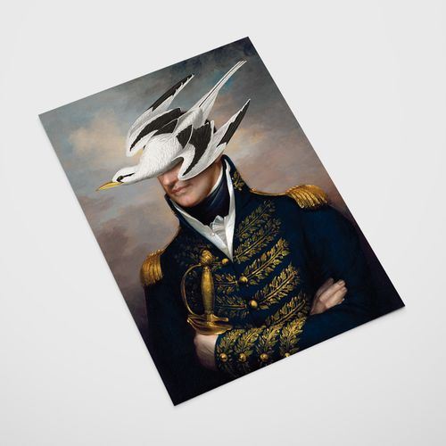 Plakat pop art portret generał ptak 29,7x42 cm A3 na Arena.pl