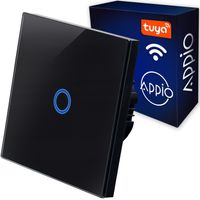 DOTYKOWY WŁĄCZNIK WYŁĄCZNIK ŚWIATŁA SZKLANY POJEDYNCZY LED WiFi Tuya