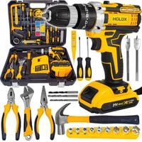 WIERTARKO WKRĘTARKA UDAROWA HOLDX DUŻY ZESTAW NARZĘDZI 2x AKU BITY