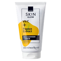 AvonRozświetlający żel do mycia twarzy peeling 150