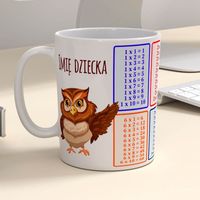 Kubek dla ucznia z tabliczką mnożenia