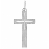 SREBRNY KRZYŻYK OZDOBNY PRÓBA SREBRA 925 GRAWER GRATIS!