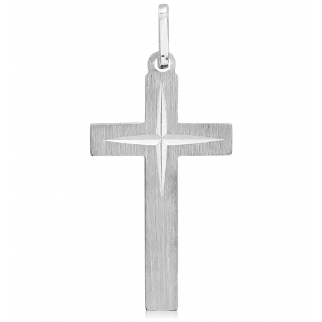 SREBRNY KRZYŻYK OZDOBNY PRÓBA SREBRA 925 GRAWER GRATIS! zdjęcie 1