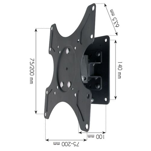 Uchwyt ścienny Techly 13"-37", 25kg obrotowy na Arena.pl