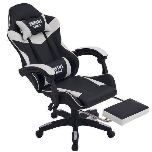 fotel gamingowy infini espace black/white na Arena.pl