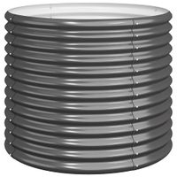 Donica ogrodowa, stal ocynkowana, 80x80x68 cm, antracyt