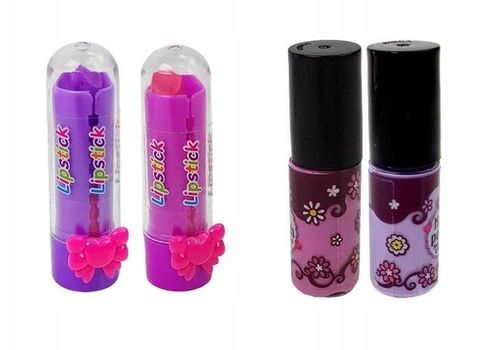 KUFEREK KOSMETYKÓW Zestaw do MAKIJAŻU I PAZNOKCI DLA DZIECI DOMOWE SPA na Arena.pl