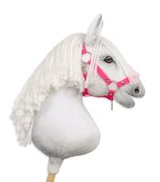 kantar regulowany dla konia hobby horse a3 - ciemny różowy