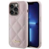 Guess GUHCP15LPSQSQSP iPhone 15 Pro 6.1" różowy/pink hardcase Quilted