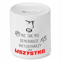 Skarbonka Dla Weterynarza Wszystkiego Najlepszego Z Nadrukiem Ze Zdjęciem