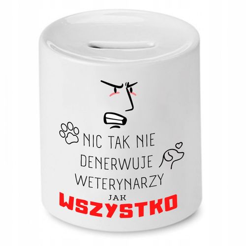 Skarbonka Dla Weterynarza Wszystkiego Najlepszego Z Nadrukiem Ze Zdjęciem na Arena.pl