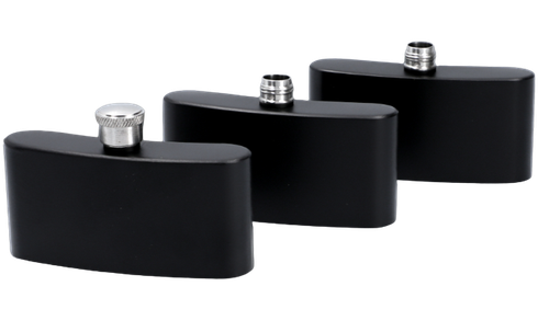 Elegancka Piersiówka Stalowa 3 w 1 Czarna Gentelo 270 ml na Arena.pl