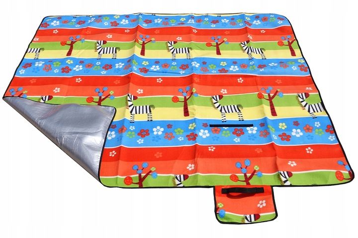 KOC PIKNIKOWY NA PLAŻE PIKNIK BIWAK 200x200 cm MATA TORBA FOLIA 2x2 m zdjęcie 9