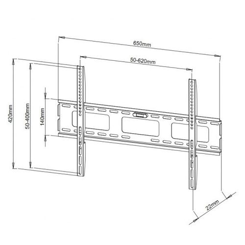 Techly Uchwyt ścienny LCD/LED 40-65cali 60kg slim czarny na Arena.pl