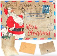 10x kartki bożonarodzeniowe kartki świąteczne mikołaj