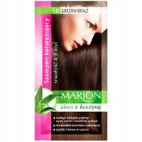 MARION SZAMPON KOLORYZUJĄCY 4-8 MYĆ 58 ŚREDNI BRĄZ SASZETKA 40 ML