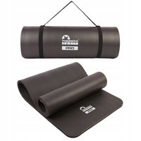 MATA DO ĆWICZEŃ JOGI FITNESS GRUBA TRENINGOWA MAJESTIC SPORT NBR 15mm