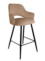 Hoker krzesło barowe Milano podstawa czarna MG06