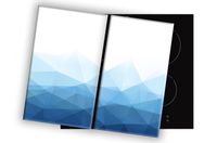 SZKLANA DESKA NA KUCHENKĘ 2x40x52 019D TRÓJKĄTY