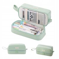 Duży dwupokojowy wielofunkcyjny piórnik szkolny