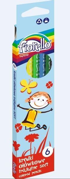 KREDKI TRÓJKĄTNE SUPER SOFT 6KOL FIORELLO zdjęcie 1