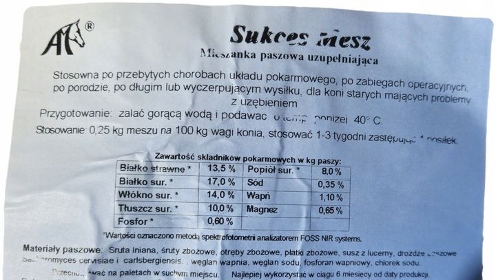 Sukces Mesz dla Koni 10Kg zdjęcie 2