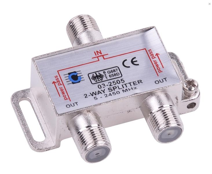 SPLITTER ANTENOWY 2WAY 5-2450MHZ zdjęcie 1