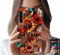ETUI DO XIAOMI NOTE 8 - SHE IS RARE, SŁONECZNIKI, KWIATY, MOTYLE