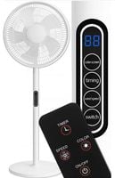 Wentylator Stojący Wiatrak Podłogowy + PILOT 8 Trybów Mocny Pokojowy