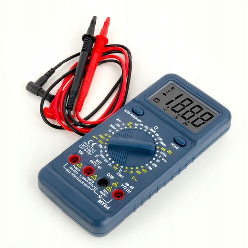 MULTIMETR MIERNIK CYFROWY PRĄDU LCD TEMPERATURY UNIWERSALNY TESTER na Arena.pl