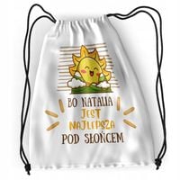Plecak Dla Natalii Sportowy Szkolny Worek Torba Z Nadrukiem Ze Zdjęciem