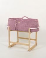 Kosz Mojżesza BOHO Handmade z kołyską - lawendowy