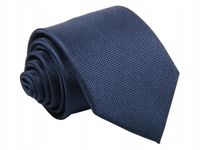 KRAWAT ŻAKARD GRANATOWY [2255]