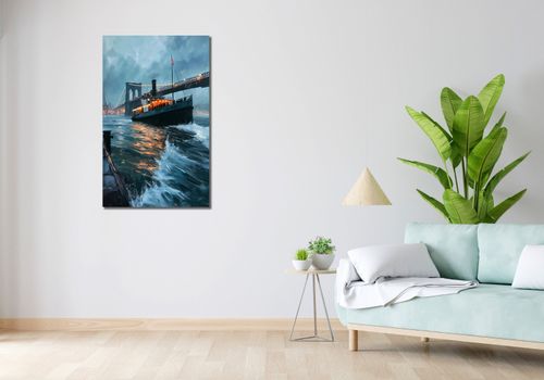 Obraz 60x100cm Stary Parowiec na Arena.pl