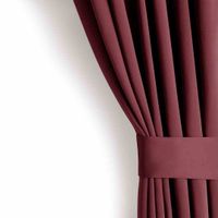 CURT/AH/BLACKOUT/PLEAT/WINE/N/140X270/1PC