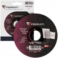 2X Tarcza diamentowa FERRATi VETRO 100mm do szlifowania gresu kamienia marm